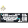 Keychron Q5 Max-M4 RGB mechanical keyboard (black, US layout (QWERTY), Gateron Jupiter Banana, 96%, RGB LEDs, KSA double-shot PBT, hot swap, knob, 2.4GHz | Bluetooth 5.1 | USB-C)
