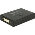 Delock DVI 2 - 1 Bidirectional Switch 4K 30 Hz DVI Switch (Black)
