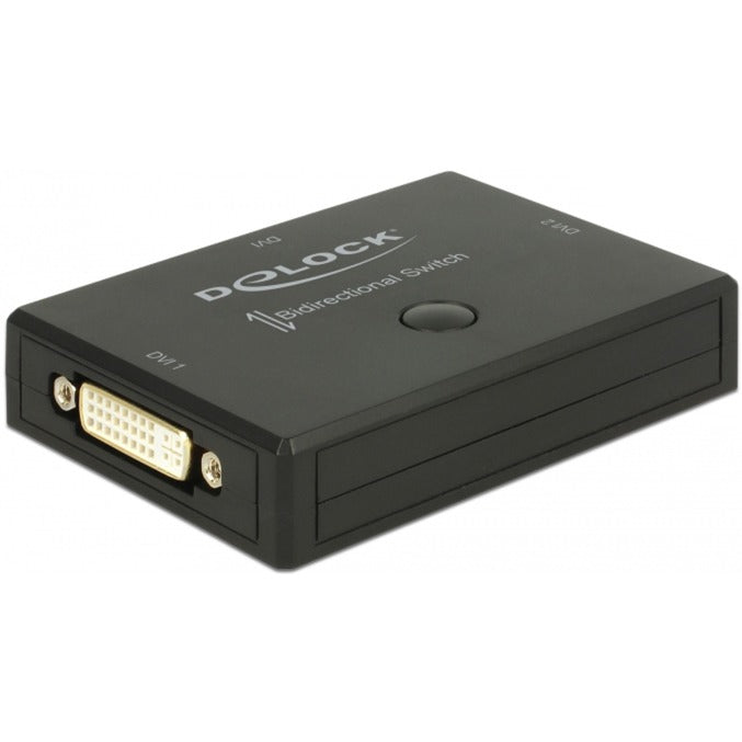 Delock DVI 2 - 1 Bidirectional Switch 4K 30 Hz DVI Switch (Black)