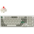 Keychron Q5 Max-P1 RGB mechanical keyboard (white, US layout (QWERTY), Gateron Jupiter Red, 96%, RGB LEDs, KSA double-shot PBT, hot swap, knob, 2.4GHz | Bluetooth 5.1 | USB-C)