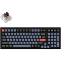 Keychron k4 pro-h3 rgb mechanical keyboard (black, us layout (qwerty), k pro brown, 96%, rgb leds, hot swap, double-shot pbt, bluetooth 5.1)