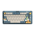 Iqunix zx75 sky encounter wireless mechanical keyboard (blue, us layout (qwerty), gateron red, 75%, rgb leds, hot-swappable, double-shot pbt, 2.4ghz | bluetooth 5.1 | usb-c)