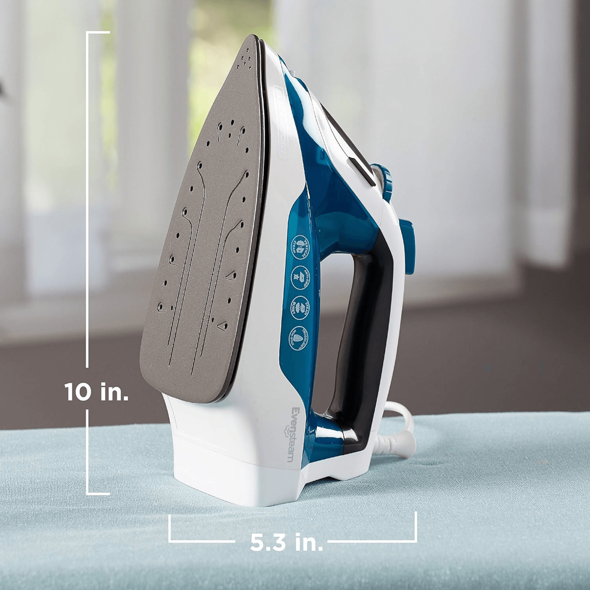 Black & Decker Easy Steam TrueGlide Nonstick SmartSteam Compact Iron