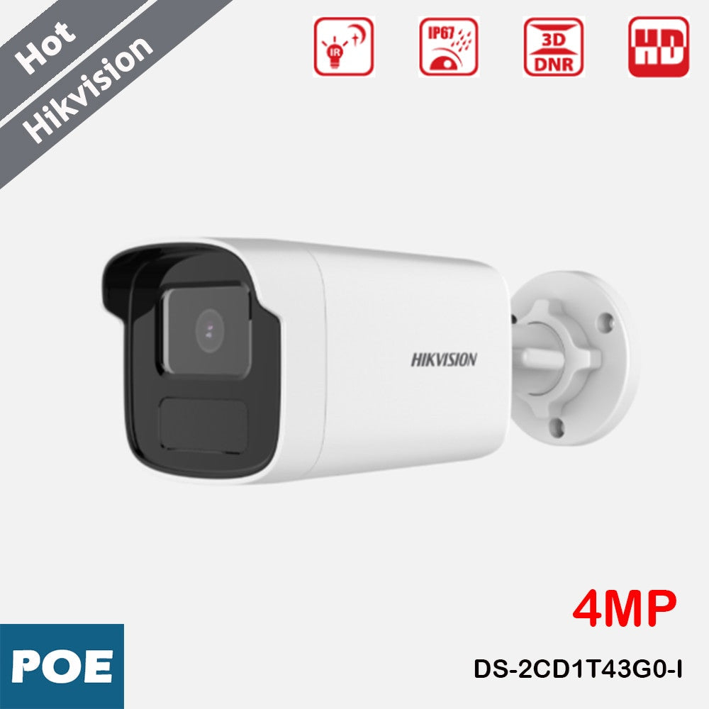 HIKVISION DS-2CD1T43G0-I 4MP Security Protection Video Camera POE IR 50m