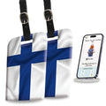 Smart Bag Security Tag -  Finland  Flag [Pack 2]