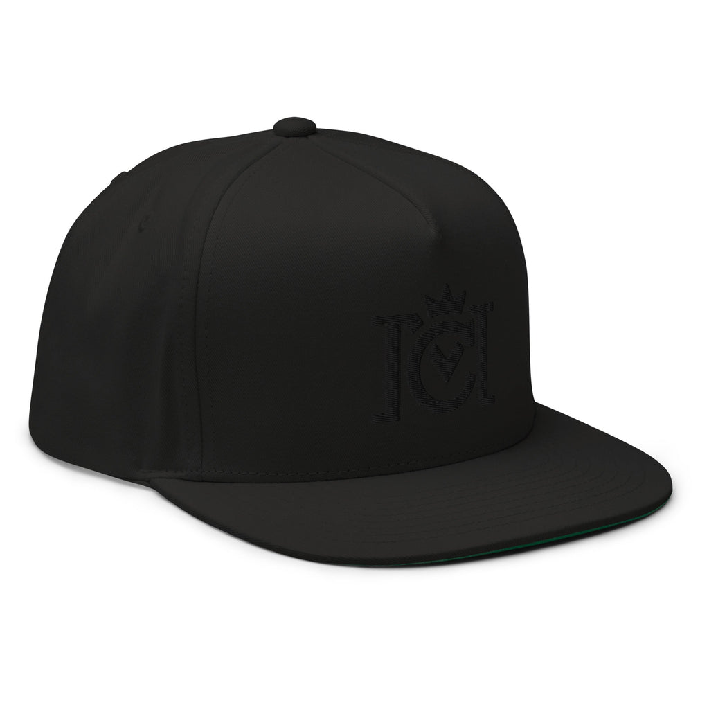 Crown Moto 3D Embroidered Blackout Logo Cap