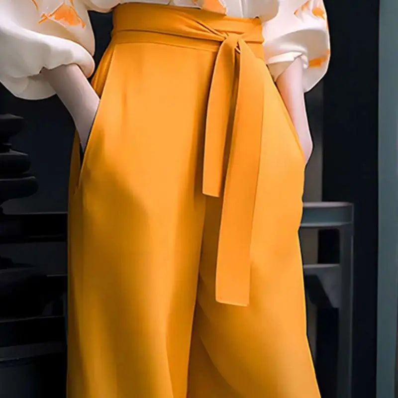 Floral Silk Slimming Wear Flab Hiding Shirt Set