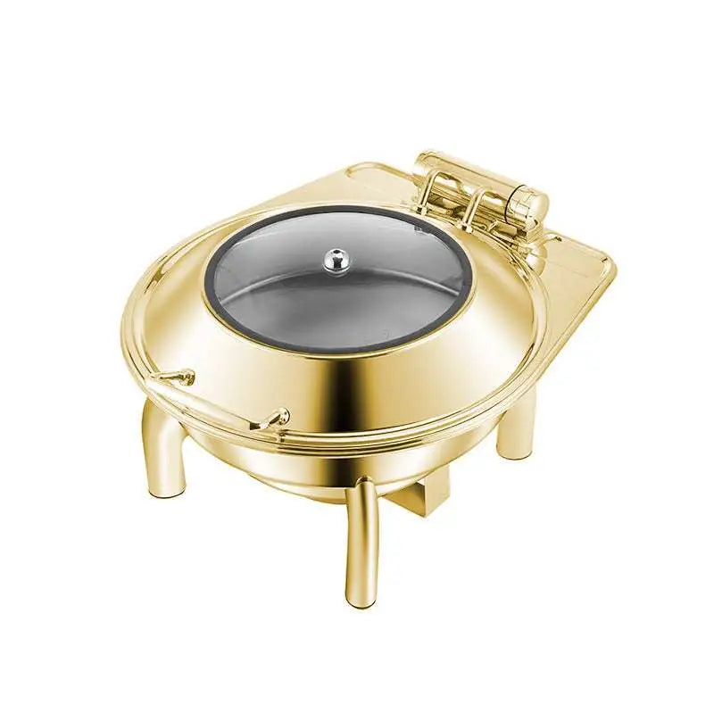 Gold Stainless Steel Hotel Restaurant Bufei Buffet Stove