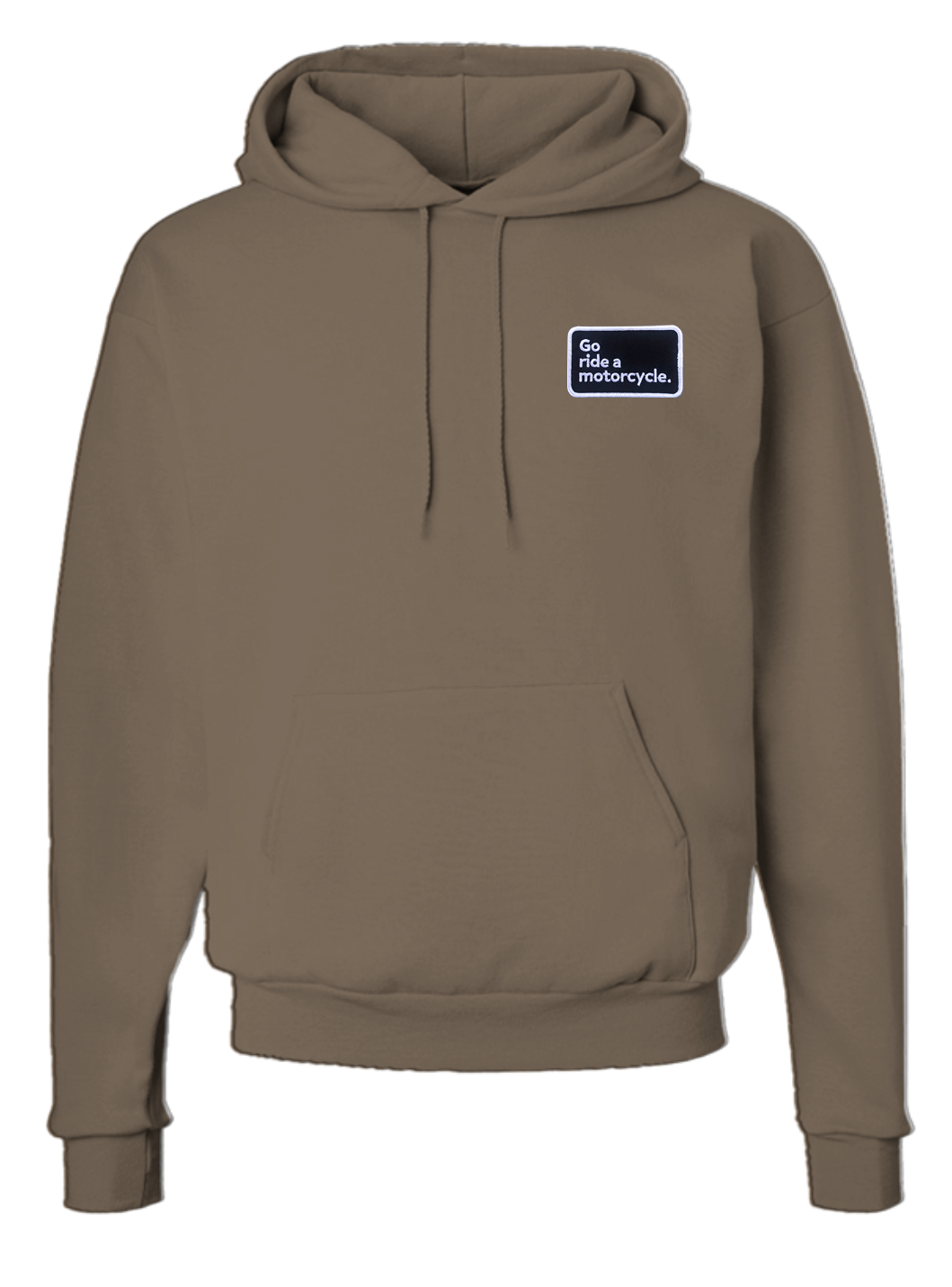 "Go ride a motorcycle" 2-Sided Ecosmart Patch Hoodie