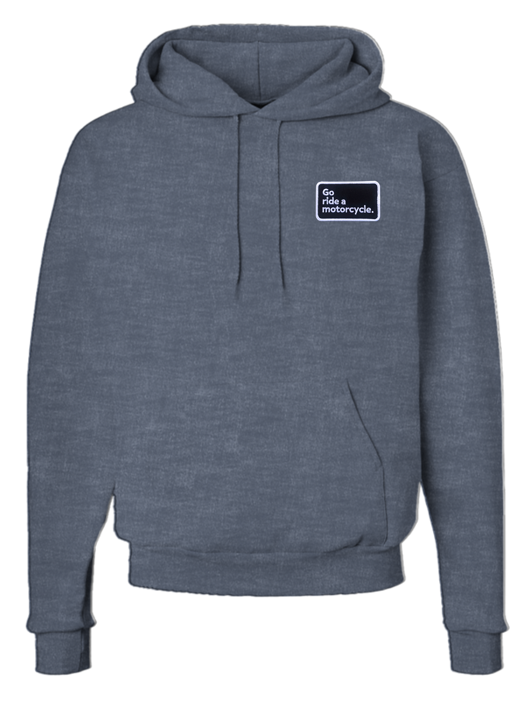 "Go ride a motorcycle" 2-Sided Ecosmart Patch Hoodie