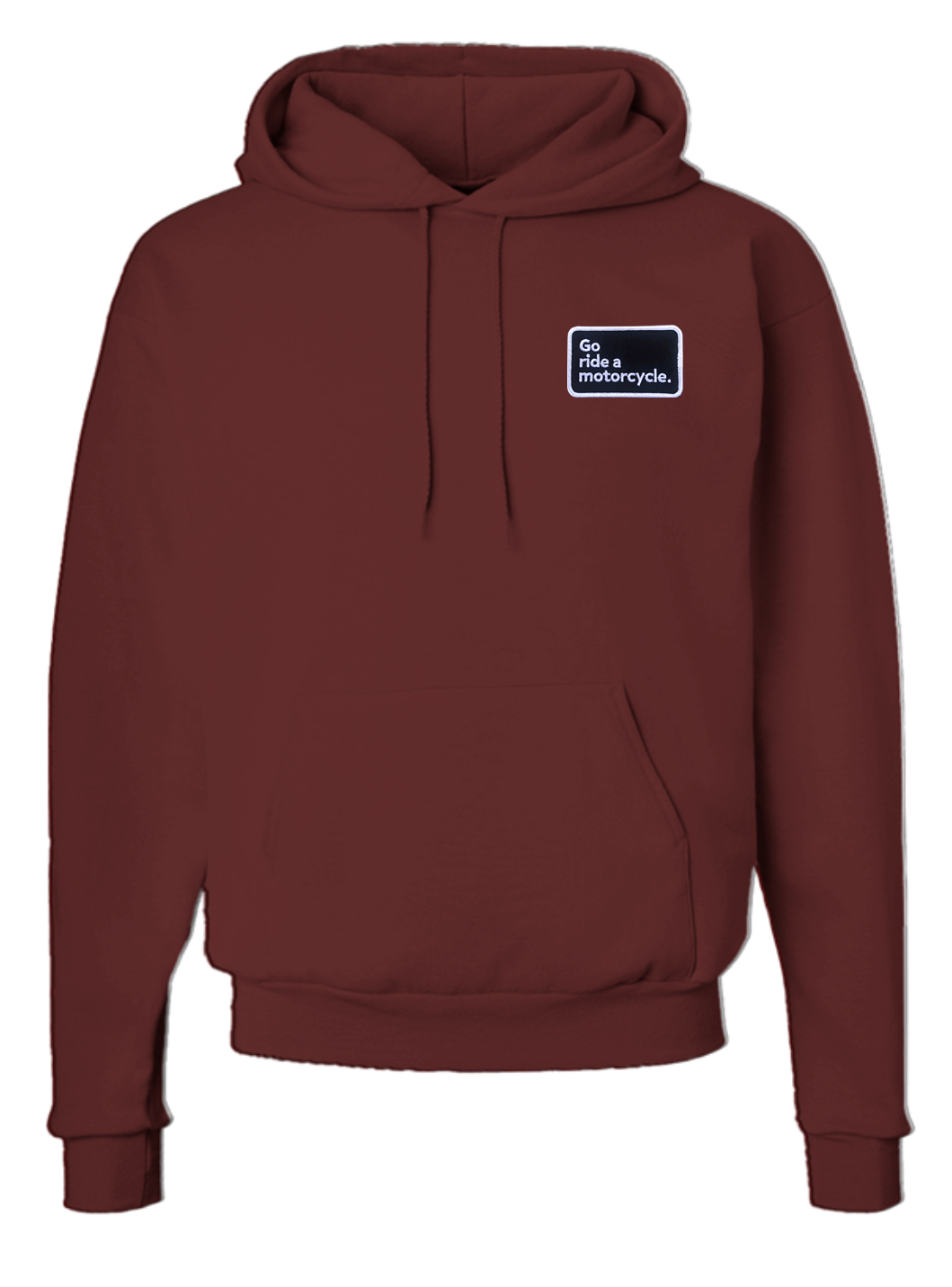 "Go ride a motorcycle" 2-Sided Ecosmart Patch Hoodie