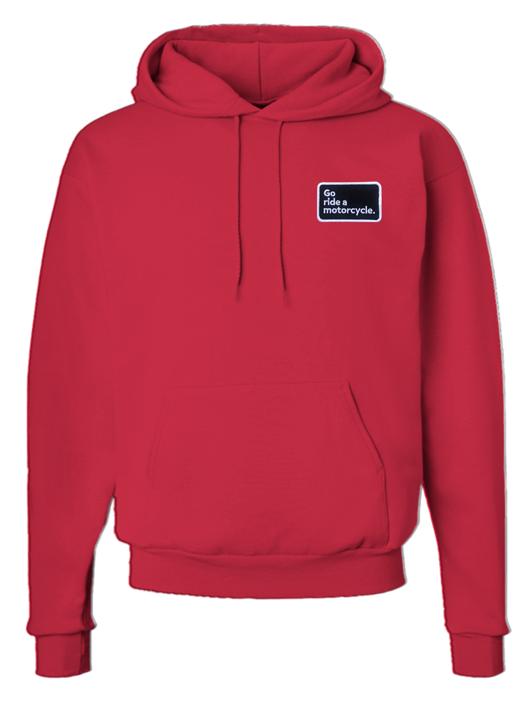 "Go ride a motorcycle" 2-Sided Ecosmart Patch Hoodie