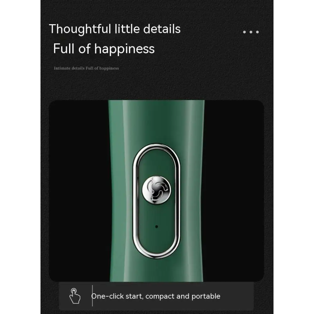 Green Handheld Battery Version Milk Frother