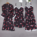 Heart Printed Women’s Silk Slip Nightdress