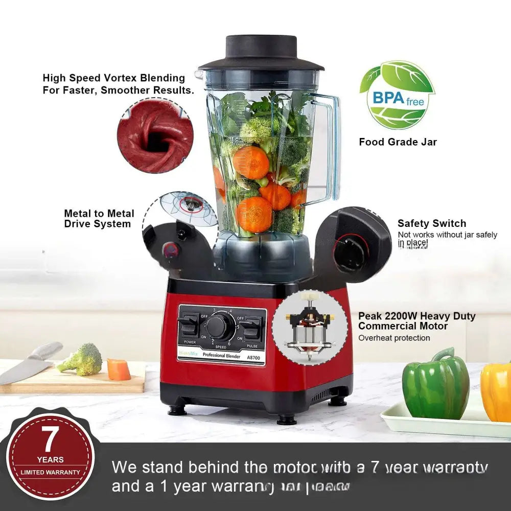 High Power Commercial Blender with Royale Essence Lux