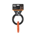 M-Pets Ring King Double Dog Toy Durable Tug & Toss Ring Orange