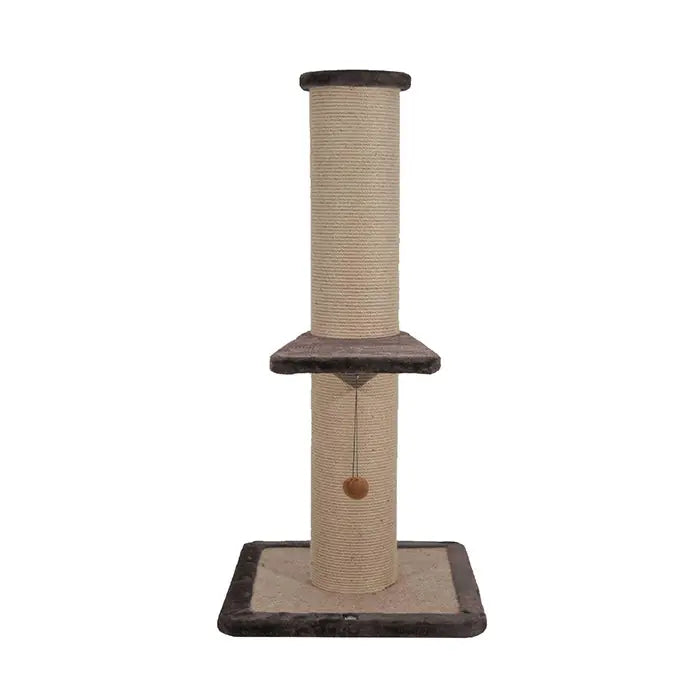 Lotus Pet Design Brown Single Cat Scratching Post 76cm