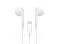 Techancy Auricular Estéreo Com Fios Type-C Branco TD8042, Chip Dsp Com Controlo De Volume Para Uma Utilização Confortável.