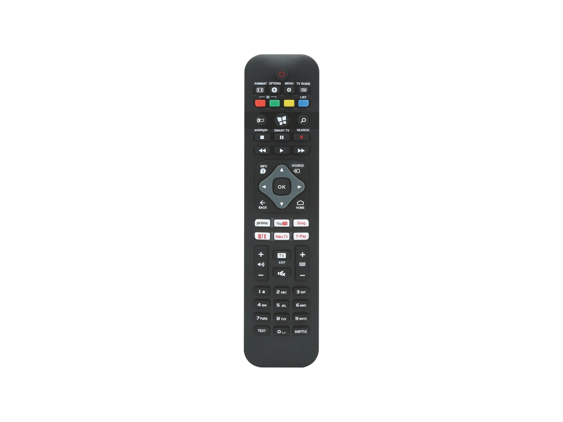 Techancy Controlo Remoto De Tv TU2414, Compatível Com Televisores Da Marca Philips, Emparelhamento Automático Sem Configuração