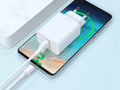 Techancy Carregador Qc3.0 18w Branco TA2803,Kit De Cabos Usb Type-C 3.0a,Compatível Com Samsung,Xiaomi,Huawei,Etc.，