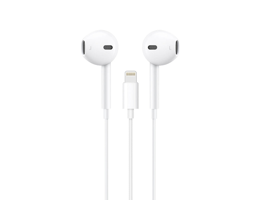 Techancy Auricular Com Fios TD8084, Plug And Play, Compatível Com Ip8/X/11-14, 1,2 Metros, Estéreo, Chamadas De Voz