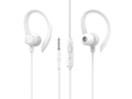 Techancy Auriculares stereo 3.5MM TD8058 cabo 1.2M com microfone confortavel som alta fidelidade Branco