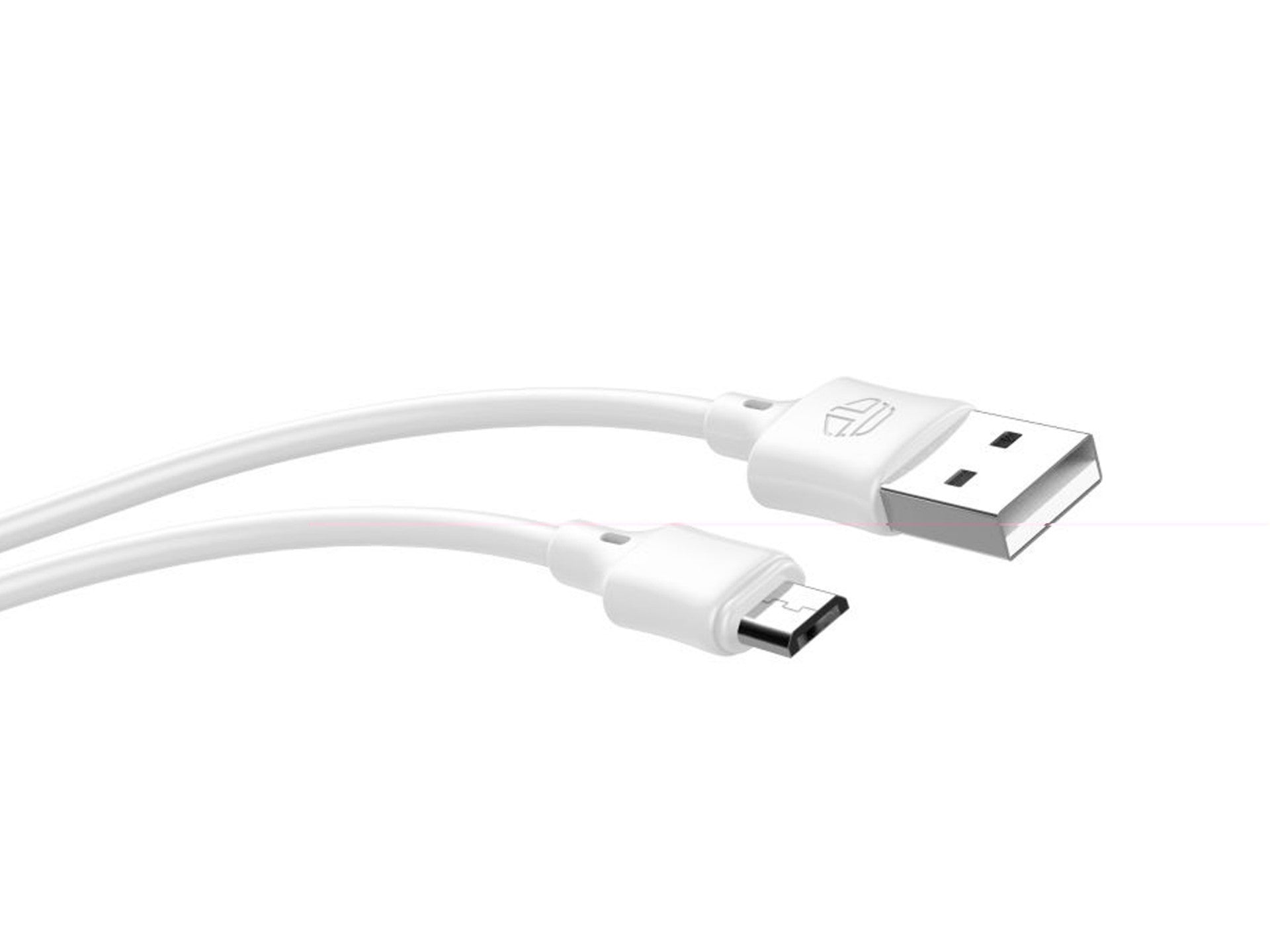 Techancy Cabo De Dados Usb-Micro Branco TB1707, 2 M De Comprimento, 2,4 A De Carregamento, Compatível Com Microdispositivos