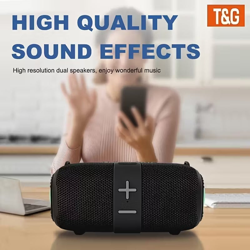 Portable Wireless Speaker with LED Light IPX4
