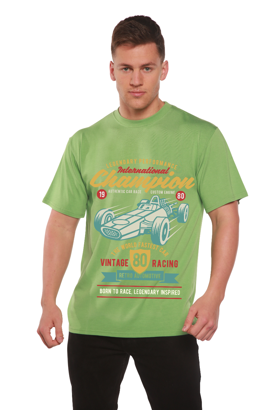International Champion Men's Bamboo Viscose/Organic Cotton Short Sleeve Graphic T-Shirt