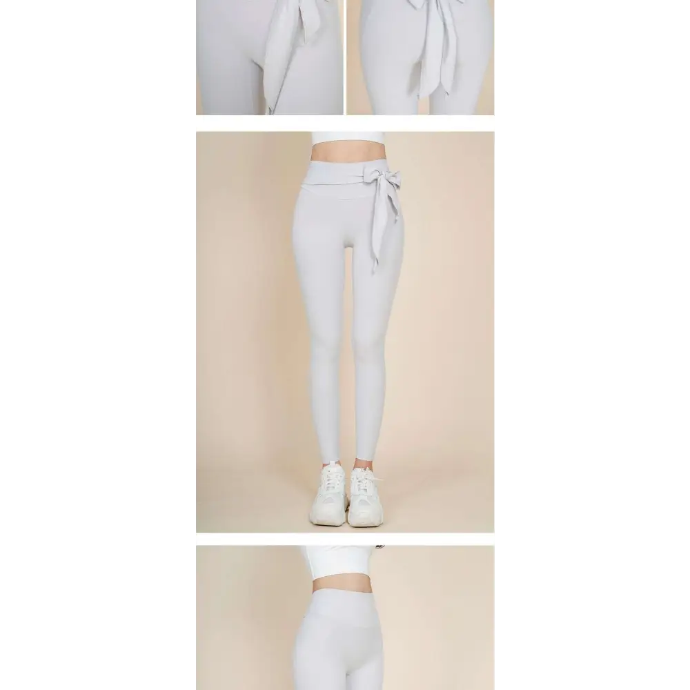 Korean Fashion High Waisted Bow Yoga Pants