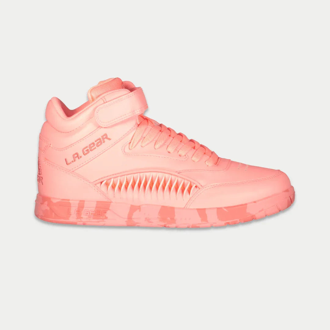 LA Gear Women's Flame Hightop | Neon Peach Glow