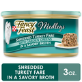 Purina Fancy Feast Wet Cat Food, Medleys Shredded Turkey Fare With Garden Greens in a Savory Broth