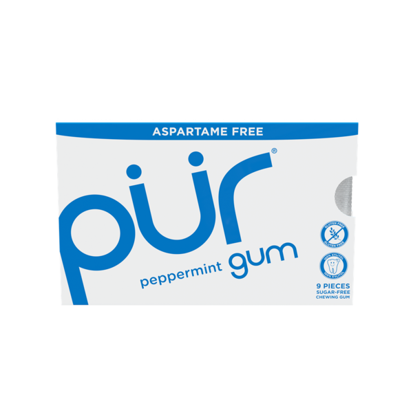 PÜR Peppermint, Aspartame Free, 100% Xylitol Natural Flavored Gum