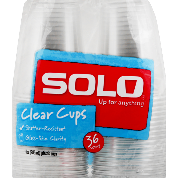 SOLO Cups, Clear, 10 Ounce