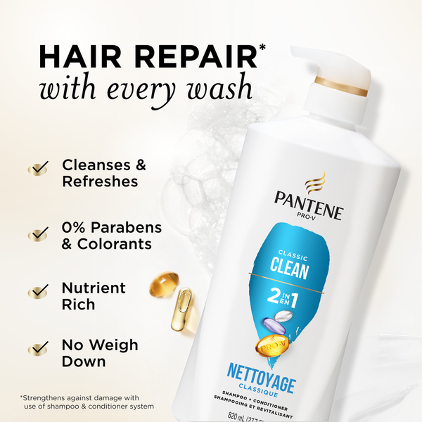 Pantene Classic Clean 2-in-1 Shampoo & Conditioner