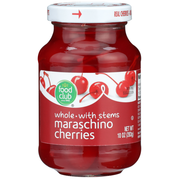 Food Club Whole With Stems Maraschino Cherries