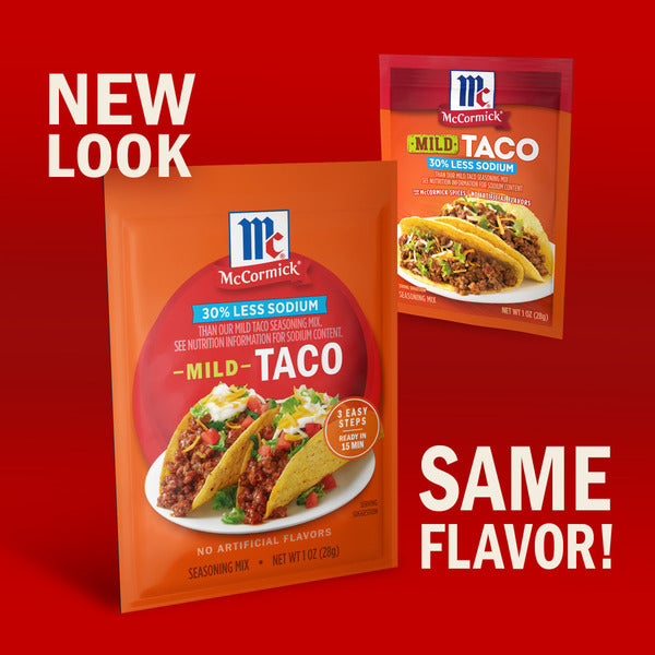 McCormick 30% Less Sodium Mild Taco Seasoning Mix