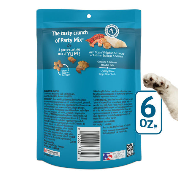 Purina Friskies Cat Treats, Party Mix Seafood Lovers Crunch