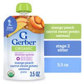 Gerber Stage 2 Baby Food Organic Mango Peach Carro...
️