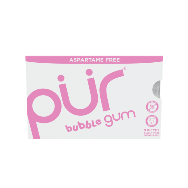 PÜR Bubblegum, Aspartame Free, 100% Xylitol Natural Flavored Gum