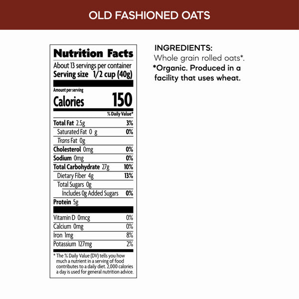 Nature's Path Old Fashioned Oats Instant Oatmeal
