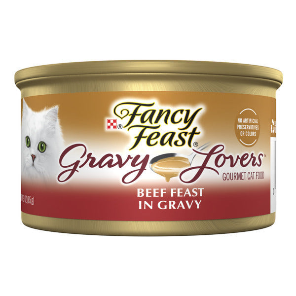 Purina Fancy Feast Gravy Lovers Beef Feast in Gravy Gourmet Cat Food