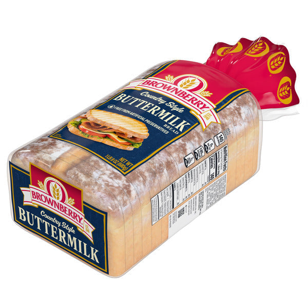 Brownberry Country Style, Buttermilk, Bread, White Bread, 24 oz