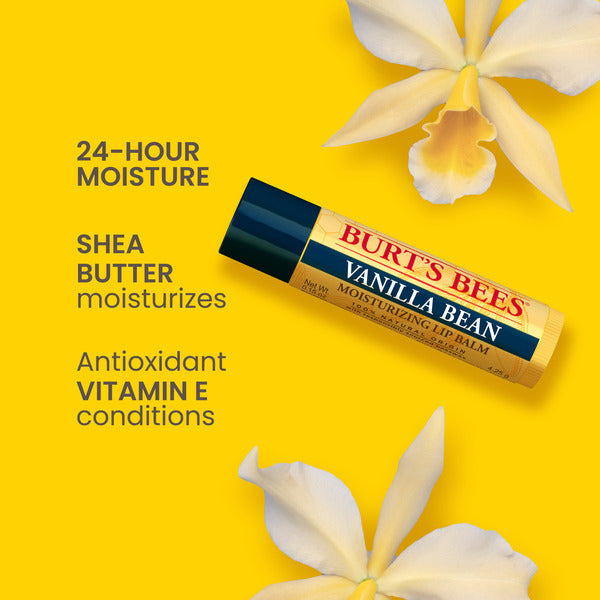 Burt's Bees Vanilla Bean Lip Balm, Natural Origin Lip Care