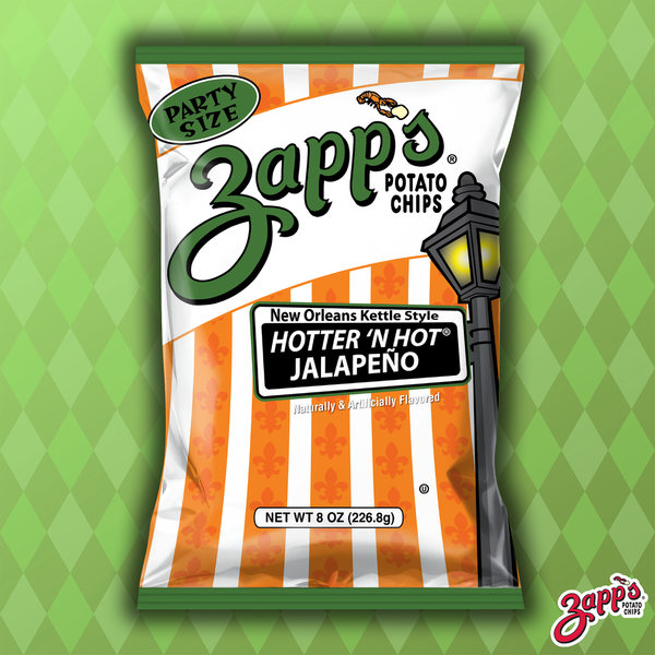 Zapp's Hotter 'N Hot Jalapeño New Orleans Kettle Style Potato Chips