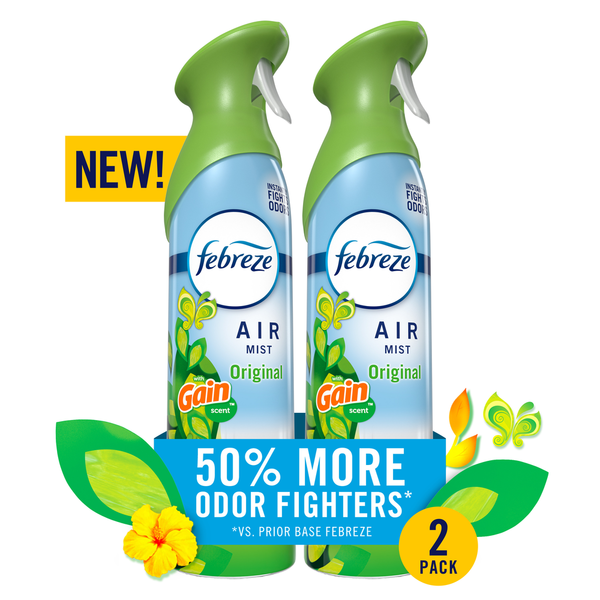 Febreze Air Mist Air Freshener Spray, Gain Original Scent
