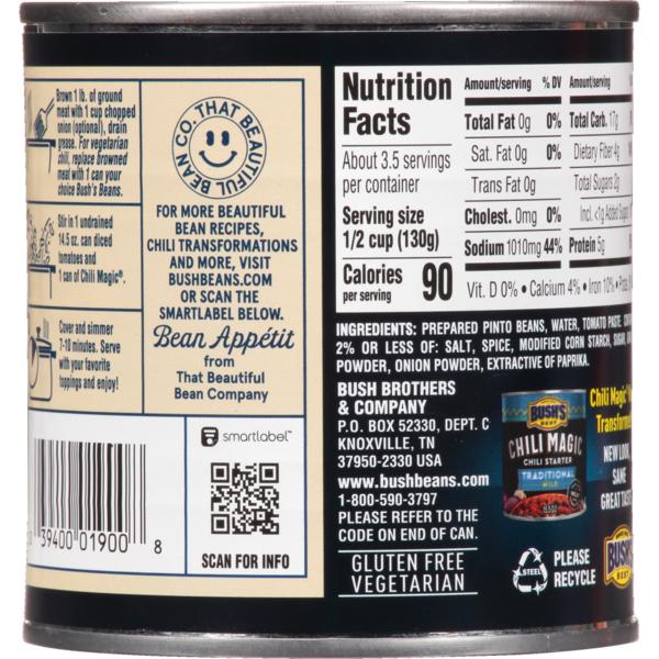 Bush's Best Classic Homestyle Chili Magic Chili Starter
