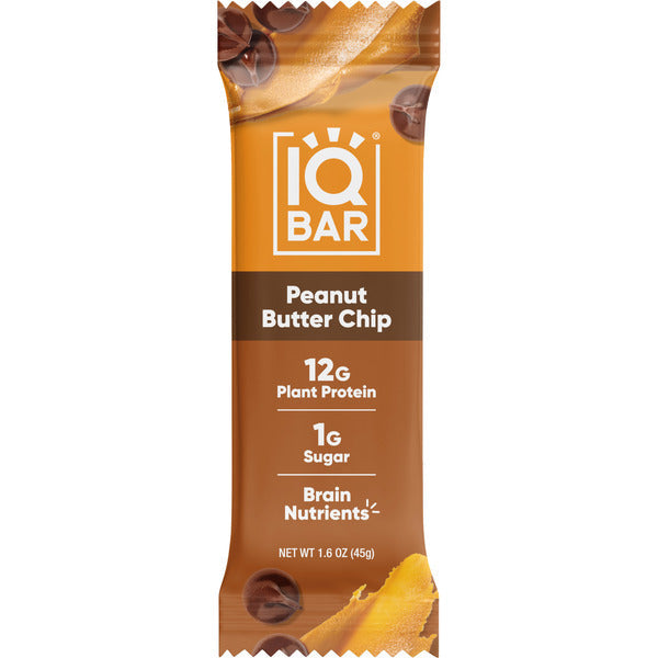 IQBAR Peanut Butter Chip, Keto + Vegan Protein Bar