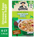 Quaker Instant Oatmeal Dinosaur Eggs Brown Sugar 1.76 Oz, 8 Count