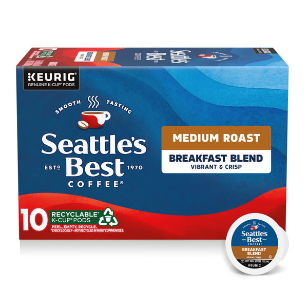 Seattle's Best Coffee Breakfast Blend Medium Roast K-Cup Coffee